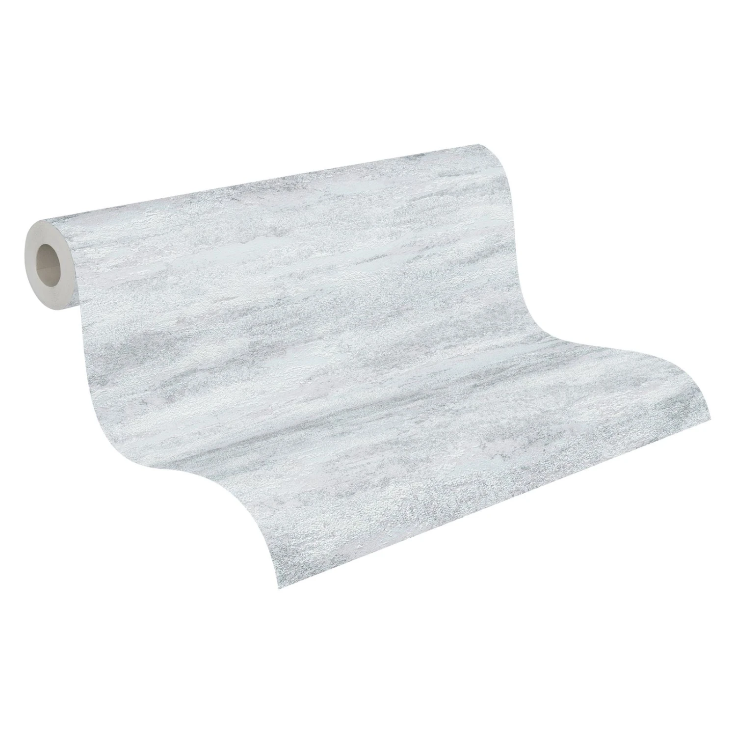 A.S. Creation Vliestapete Grau Silber Metallic Putz Optik 39041-3 – Bild 3