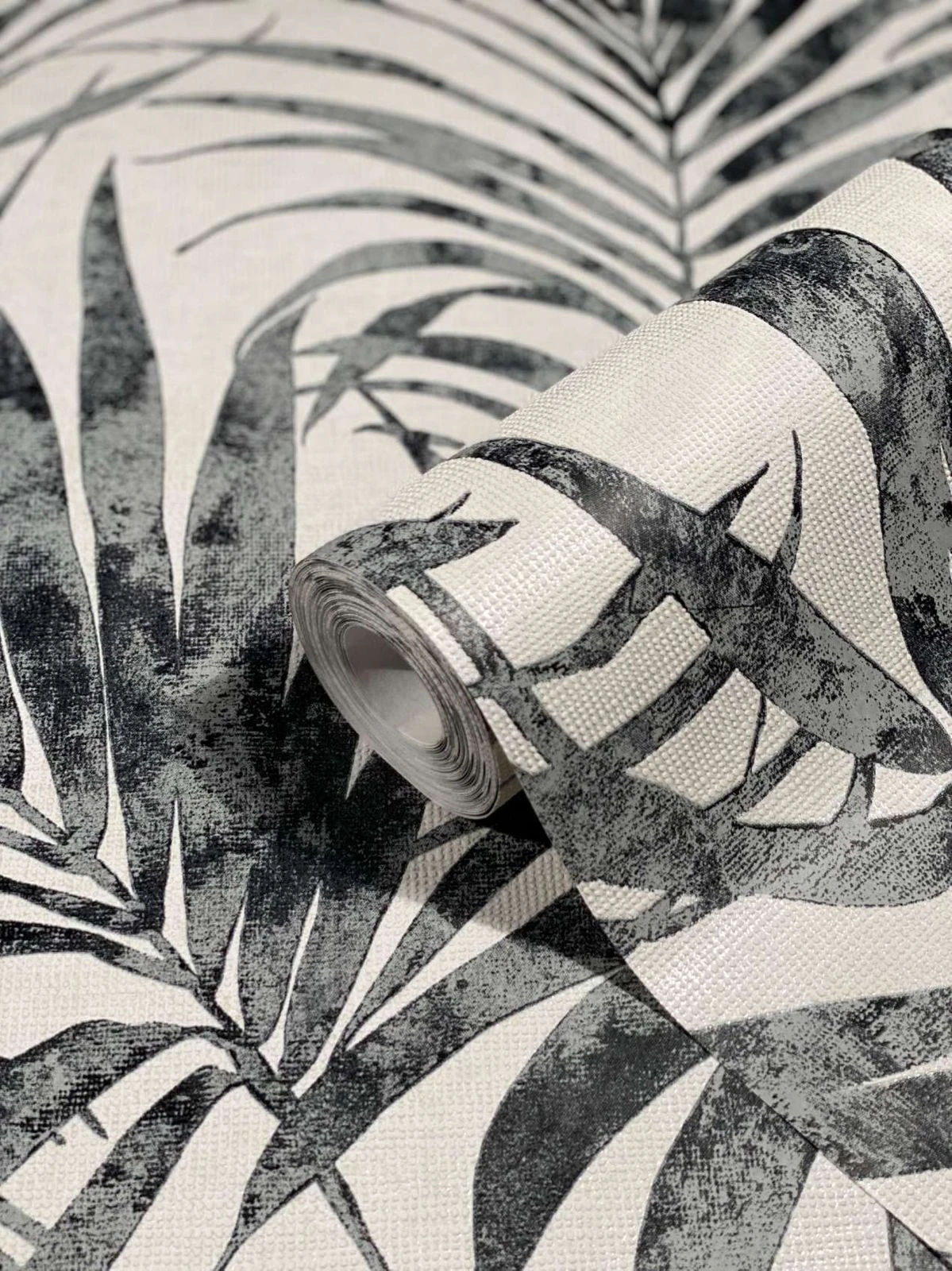 Vliestapete Ivy Farne Weiß Grau 82272 Novamur – Bild 2