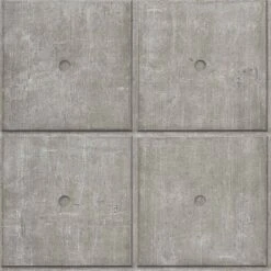 Rasch Vliestapete 499438 Steine Beton 3D-Optik Grau