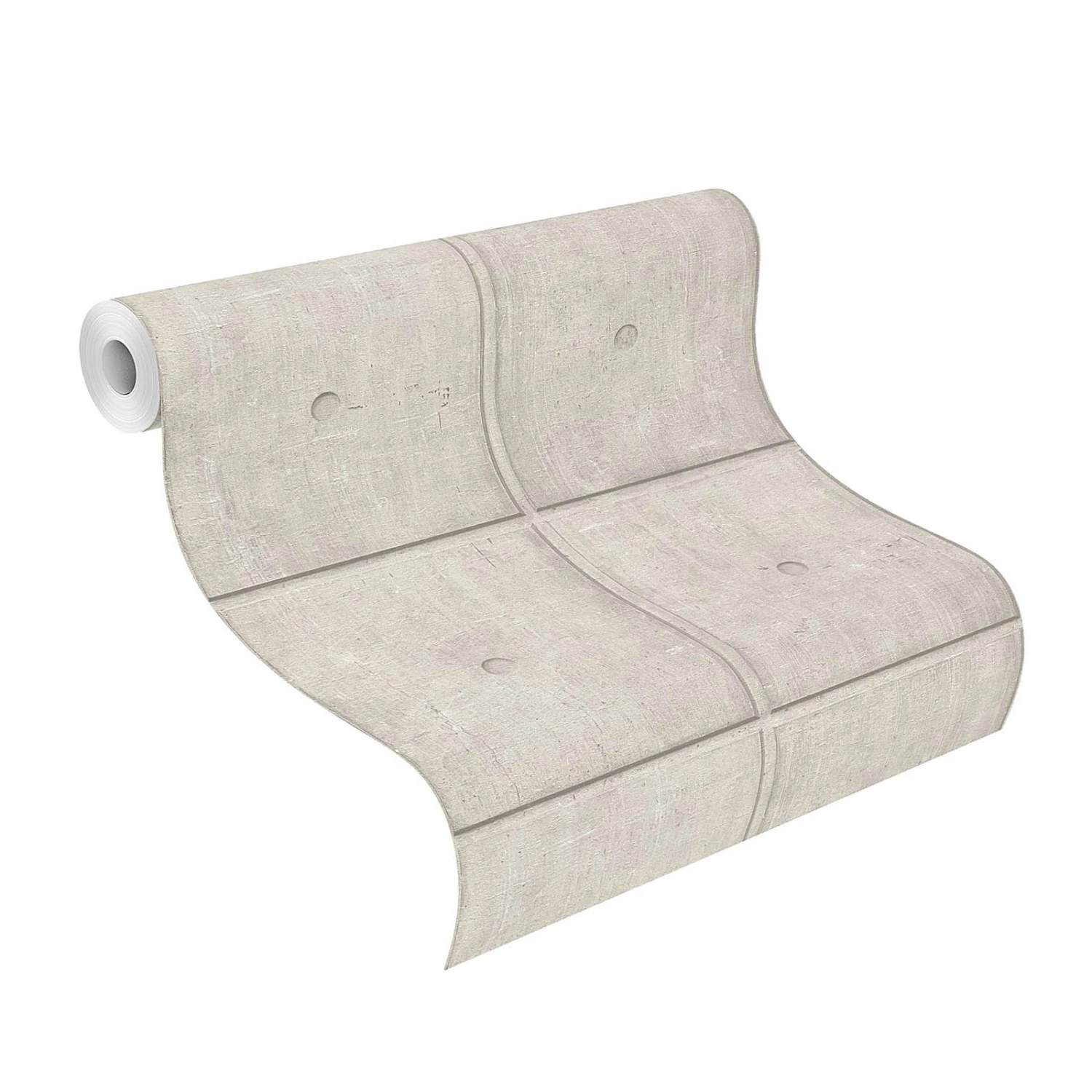 Rasch Vliestapete 499421 Steine Beton Grau Beige – Bild 2