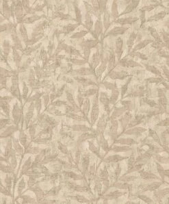 Rasch Vliestapete 315028 Blattmuster Beige Gold Metallic