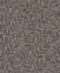 Rasch Vliestapete 315059 Blattmuster Dunkelbraun Metallic