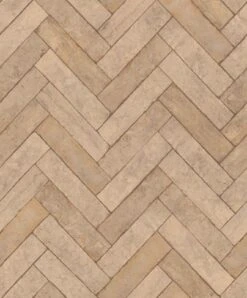 Rasch Vliestapete 499131 Backstein Optik Braun Beige