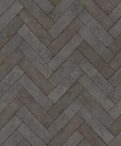 Rasch Vliestapete 499162 Backstein Optik Schwarz