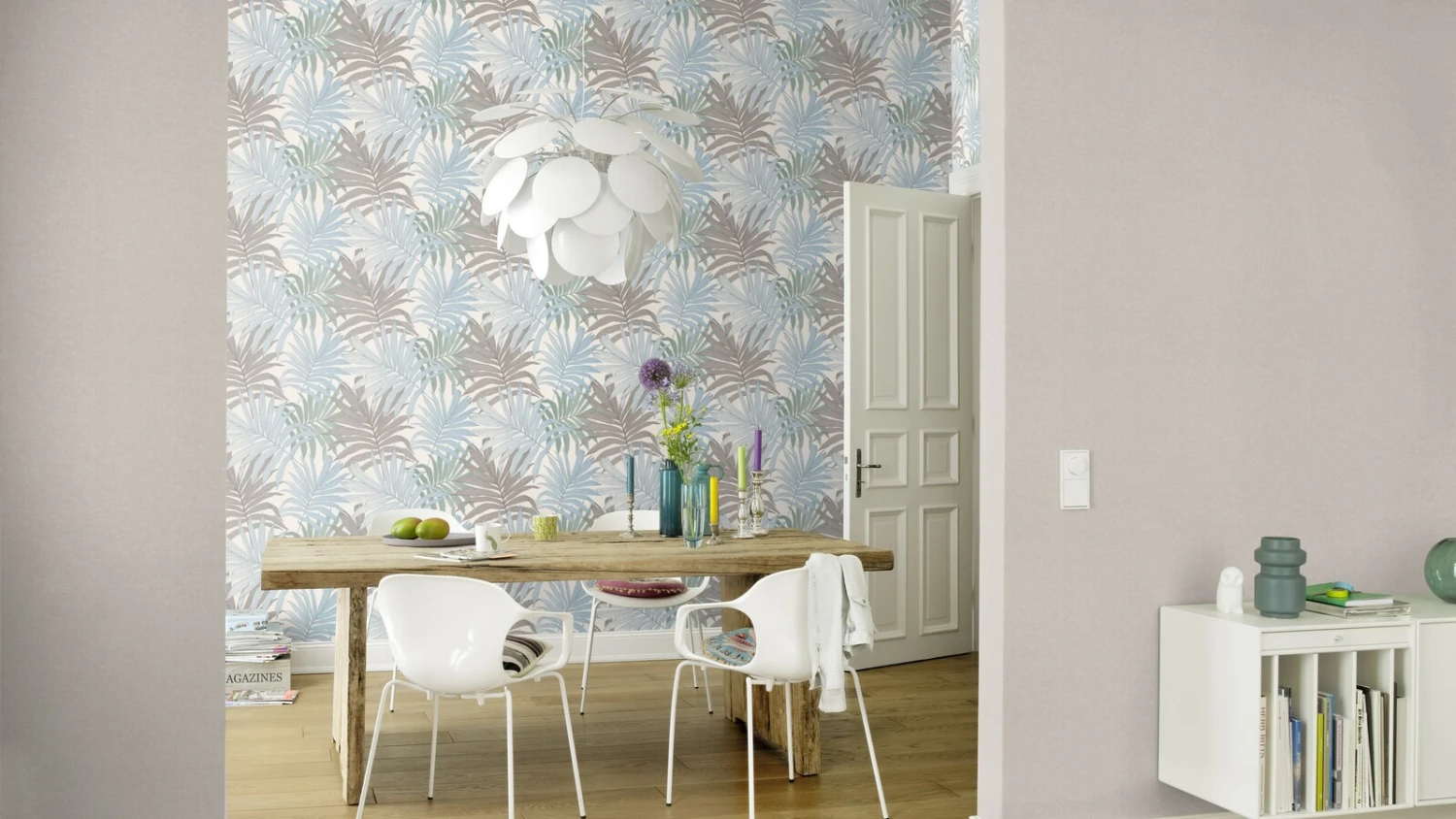 Rasch Tapete Einfarbig Textil Optik Grau 252859 â Bild 5