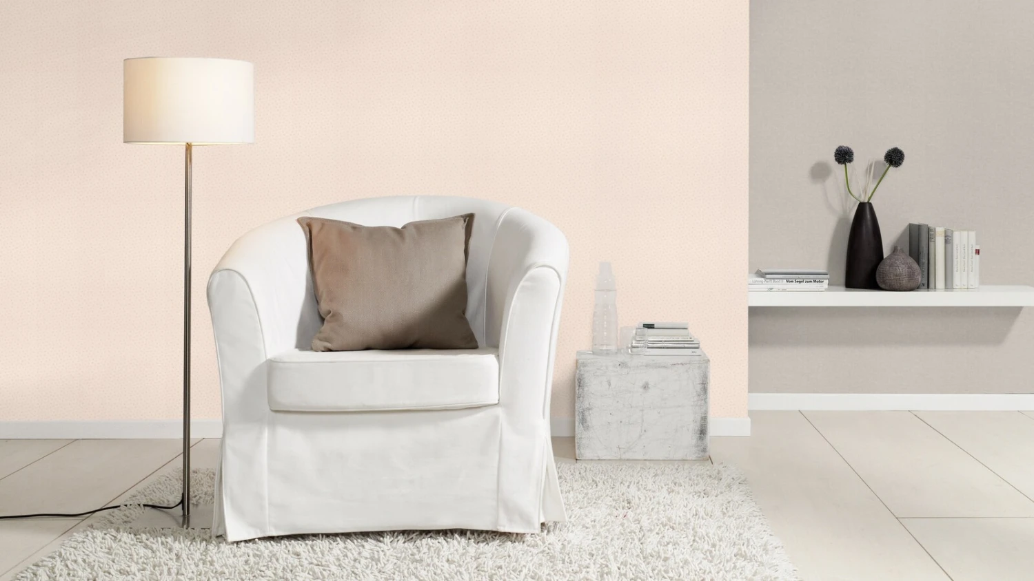 Rasch Tapete Einfarbig Textil Optik Grau 252859 â Bild 8