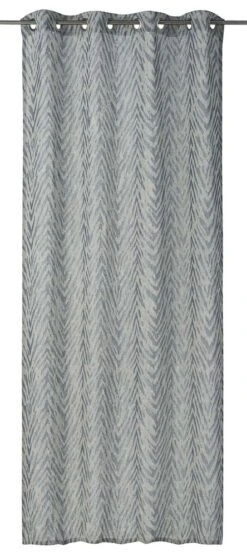 Ösenschal Safari Blickdicht Gestreift Blau 199159